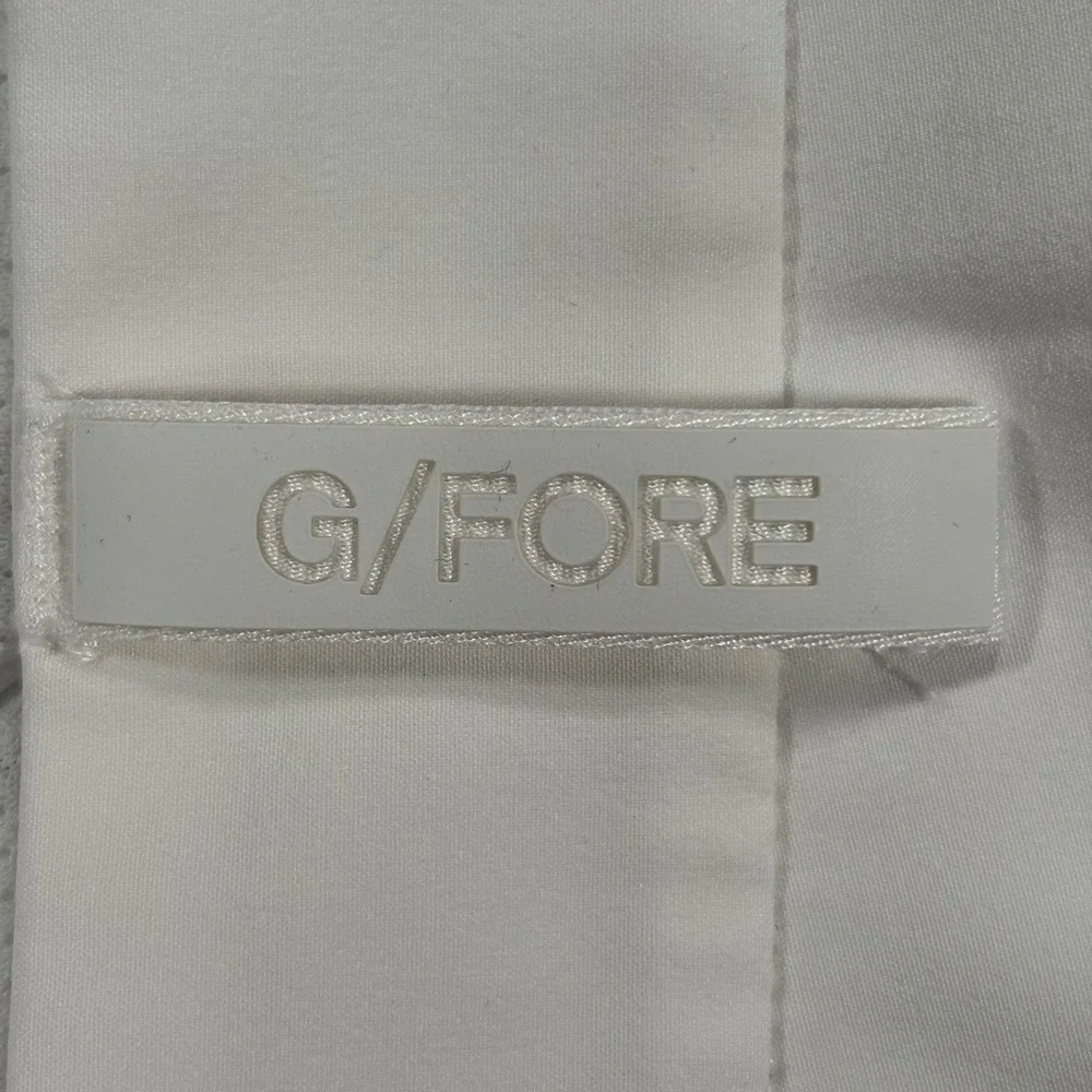 G/FORE Golf Shorts Mens 36 White Technical Performance Stretch Flat Front